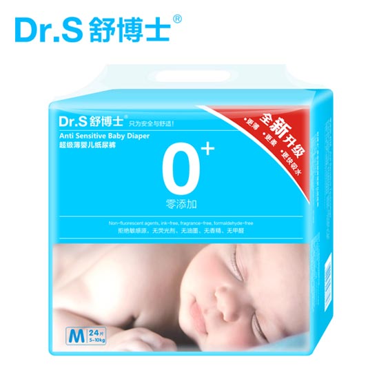 舒博士超級薄嬰兒紙尿褲M24片