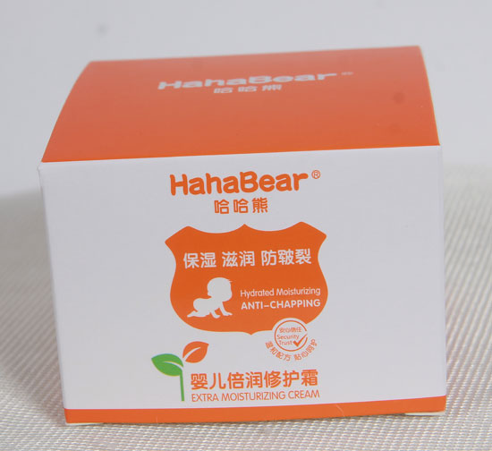 哈哈熊嬰兒倍潤(rùn)修護(hù)霜外盒