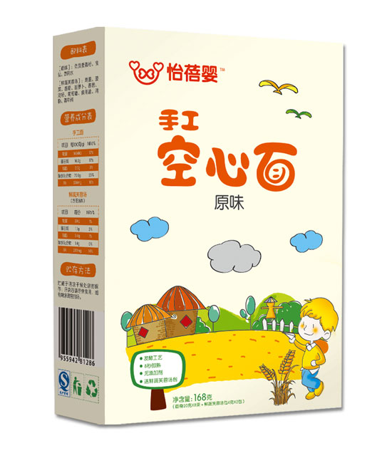 怡蓓嬰原味手工空心面