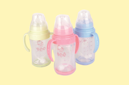 旺寶寶防爆寬口徑玻璃雙層感溫自動奶瓶(240ML)