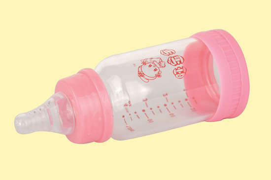 旺寶寶標(biāo)口徑直身玻璃奶瓶