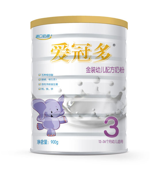 愛冠多金裝幼兒配方奶粉3段900g