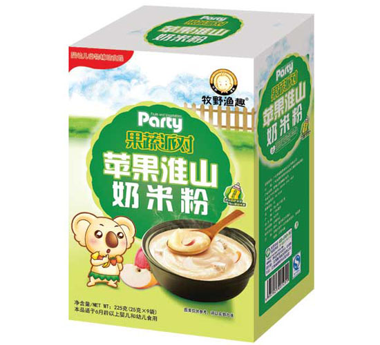 牧野漁趣蘋(píng)果淮山奶米粉盒裝