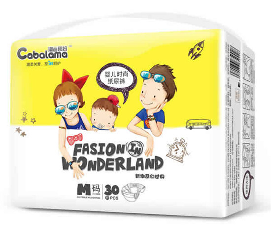 潮爸辣媽超柔貼身紙尿褲M30