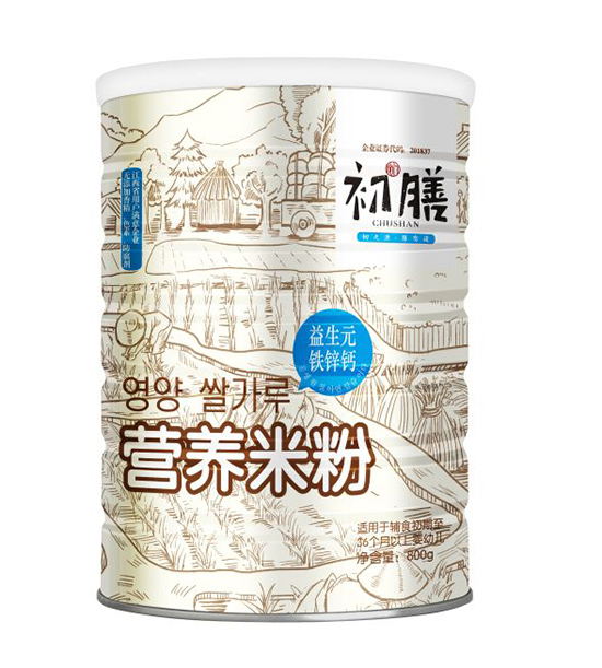 初膳800g營(yíng)養(yǎng)米粉益生元鐵鋅鈣配方