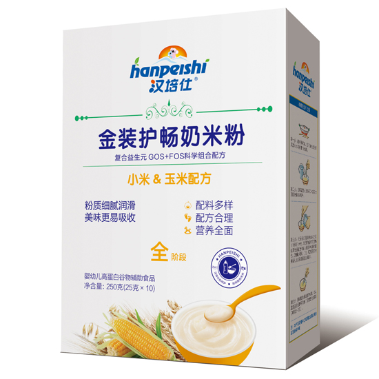 漢培仕金裝護暢奶米粉 小米玉米 盒裝