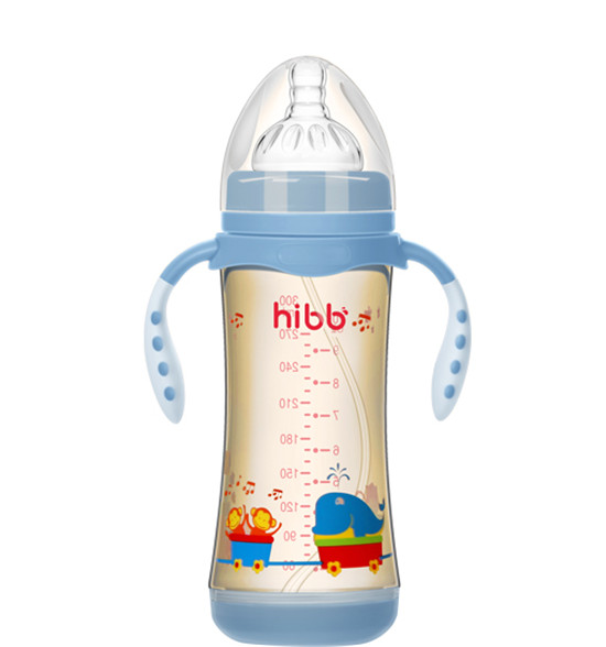 浩一貝貝感溫PPSU奶瓶藍色300ml