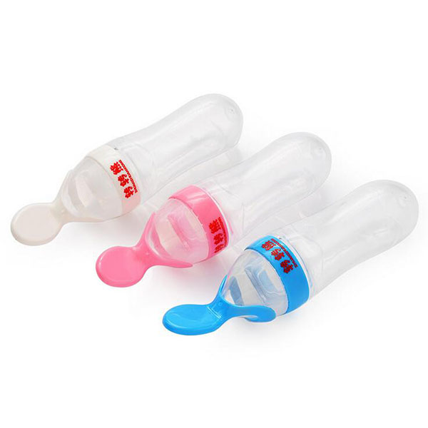 轉(zhuǎn)轉(zhuǎn)熊硅膠擠壓式喂養(yǎng)湯勺