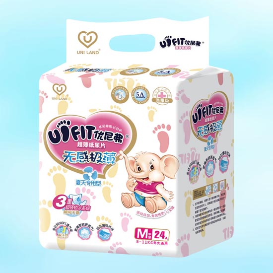 優(yōu)尼弗無(wú)感極薄嬰兒紙尿片M碼24入