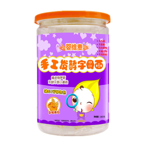 嬰維麥?zhǔn)止ぐl(fā)酵字母面雜糧南瓜