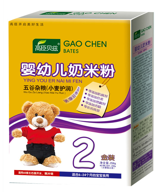 高臣貝茲五谷雜糧(小麥護(hù)潤(rùn))2段奶米粉