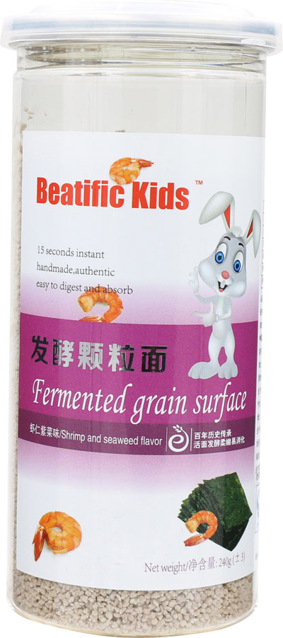 Beatific-Kids蝦仁紫菜味發(fā)酵顆粒面