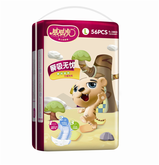 威威虎瞬吸無憂紙尿褲L碼56片