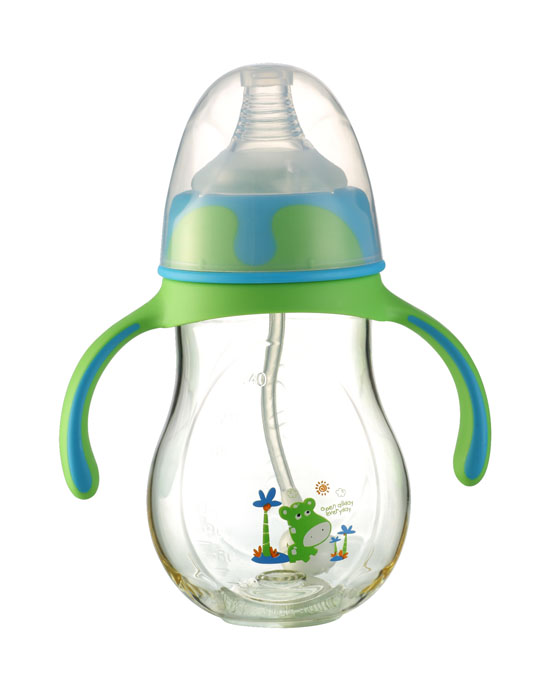 優(yōu)嘻噯黃金PA自動(dòng)奶瓶240ml綠色