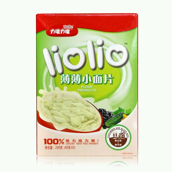 力哦力哦給力小面片黃瓜+黑米味