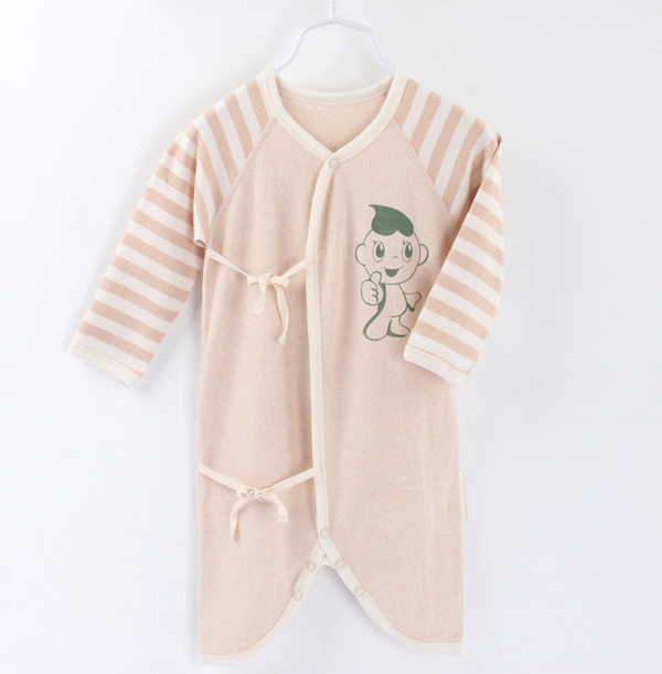 星語伊嬰兒服裝夏季幼兒長袖哈衣彩棉爬服