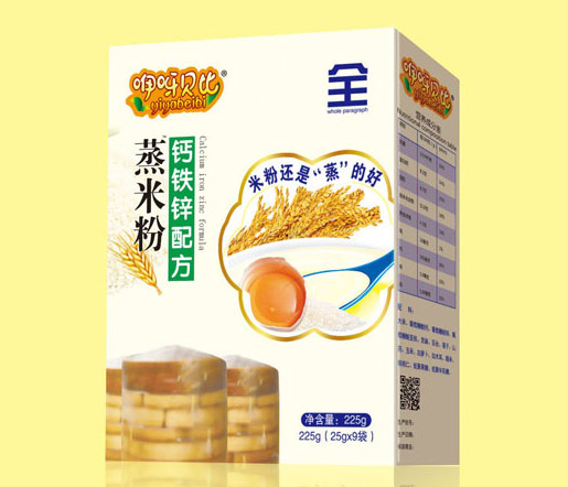 咿呀貝比鈣鐵鋅配方蒸米粉全段