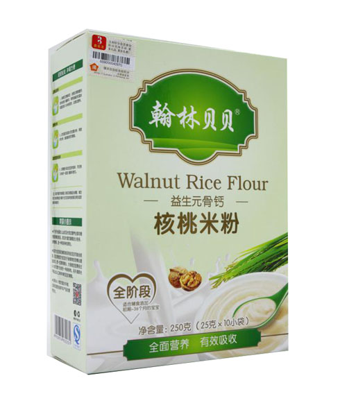 翰林貝貝益生元核桃米粉盒裝