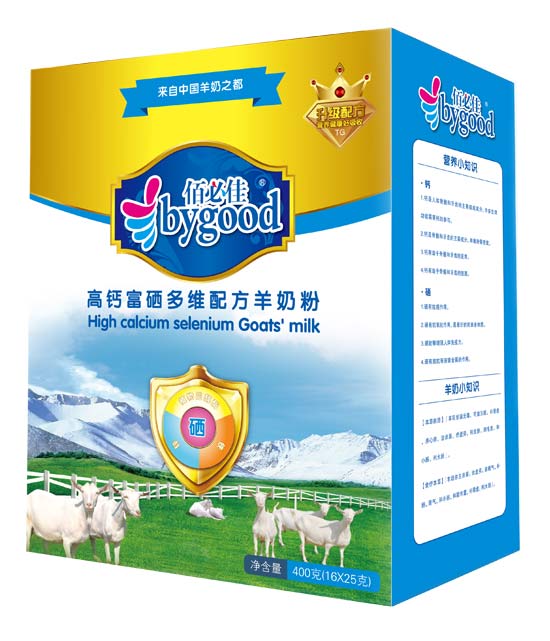 佰必佳圣唐中老年配方羊奶粉400g盒裝