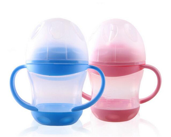 愛嬰寶母嬰用品 嬰幼兒軟嘴水杯 兒童鴨嘴式學(xué)飲杯160ml