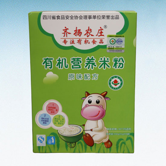 齊揚(yáng)農(nóng)莊有機(jī)營養(yǎng)米粉(原味配方)盒裝