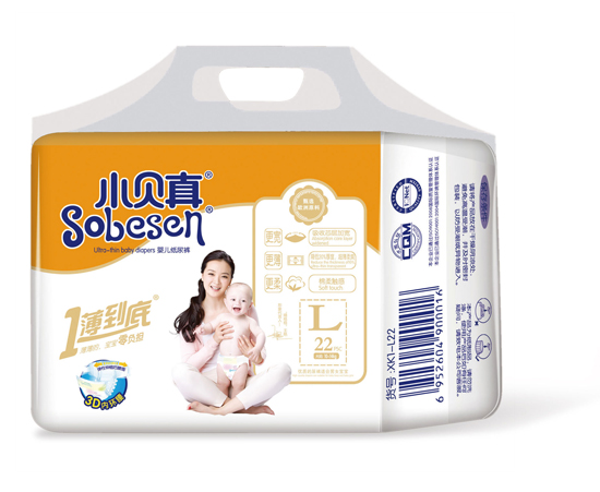 小貝真升級一薄到底嬰兒紙尿褲L碼22片