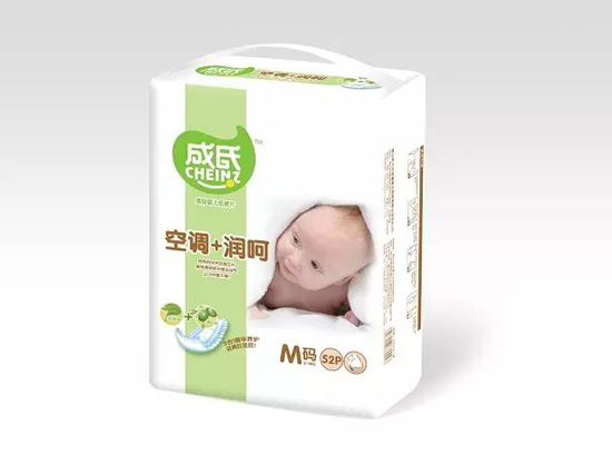 成氏空調+潤呵高級嬰兒紙尿片M碼