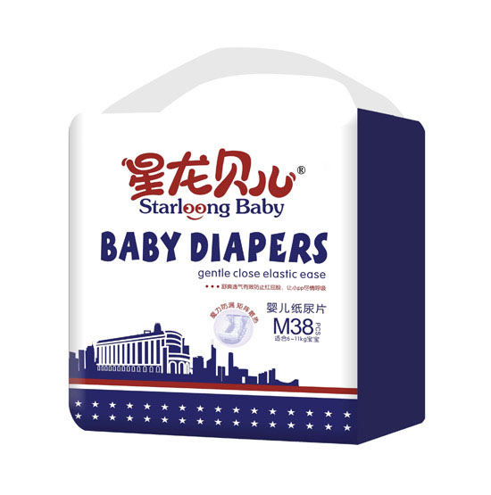 星龍貝兒嬰兒紙尿褲M(mǎn)38片