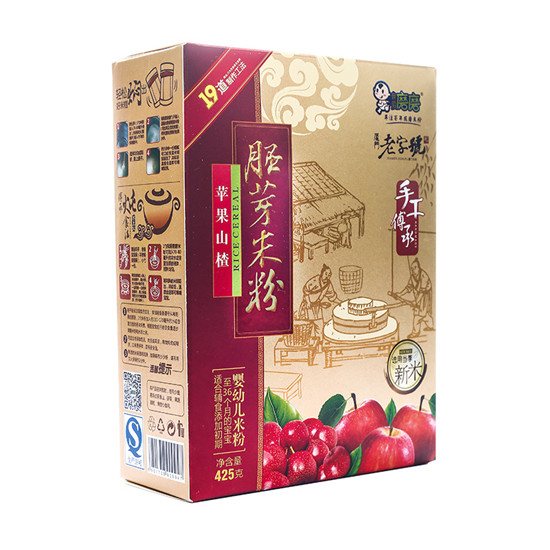 我愛(ài)磨磨蘋(píng)果山楂胚芽米粉