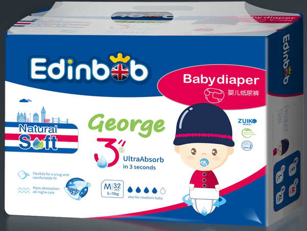 愛丁寶紙尿褲-(中包)M