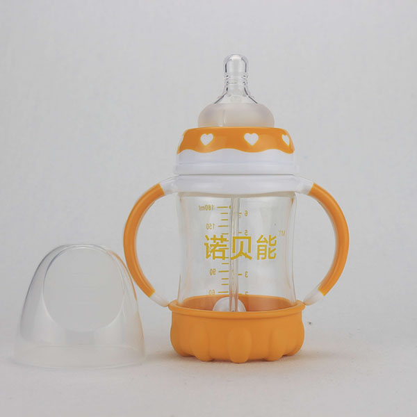 諾貝能嬰幼兒奶瓶帶底黃色