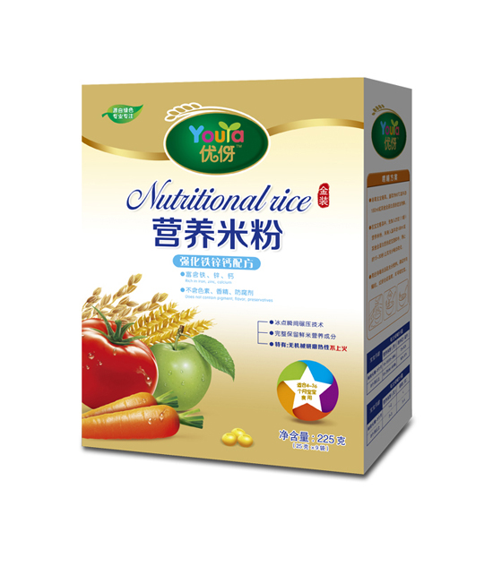 優(yōu)伢強化鐵鋅鈣營養(yǎng)米粉