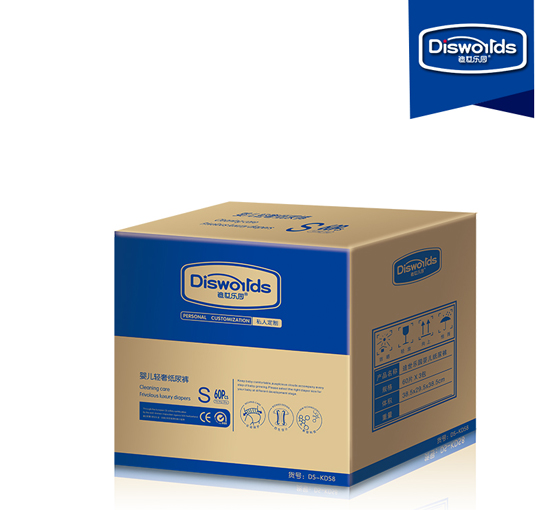 迪世樂(lè)園嬰兒輕奢紙尿褲S 60片整箱