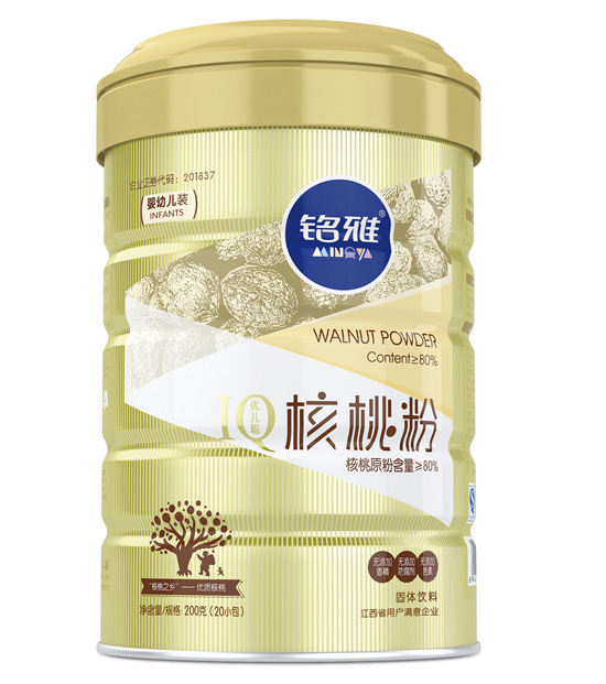 銘雅核桃粉(嬰幼兒裝)200克聽(tīng)裝