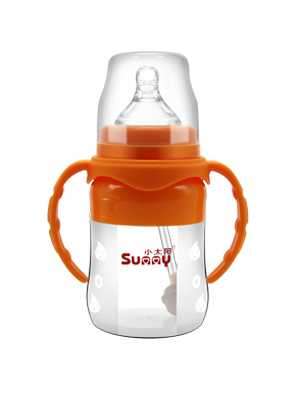 小太陽硅膠防脹氣全自動奶瓶160ML