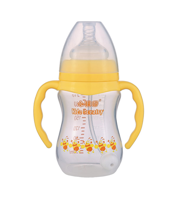 小孩國寬口自動(dòng)弧形PP安全奶瓶210 ML