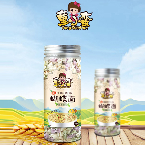 童小蠻鱈魚(yú)菠菜蝴蝶面-罐裝