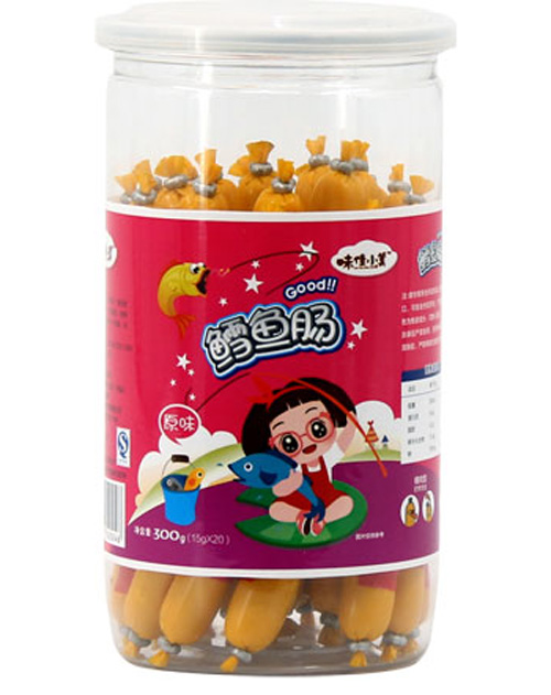 味佳小美原味鱈魚(yú)腸桶裝