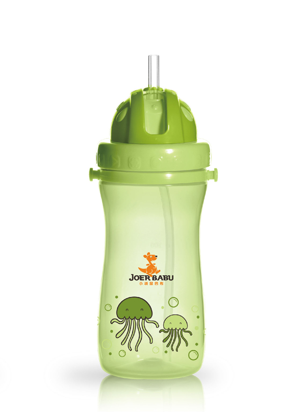 小袋鼠巴布寶寶運動水壺450ml綠色