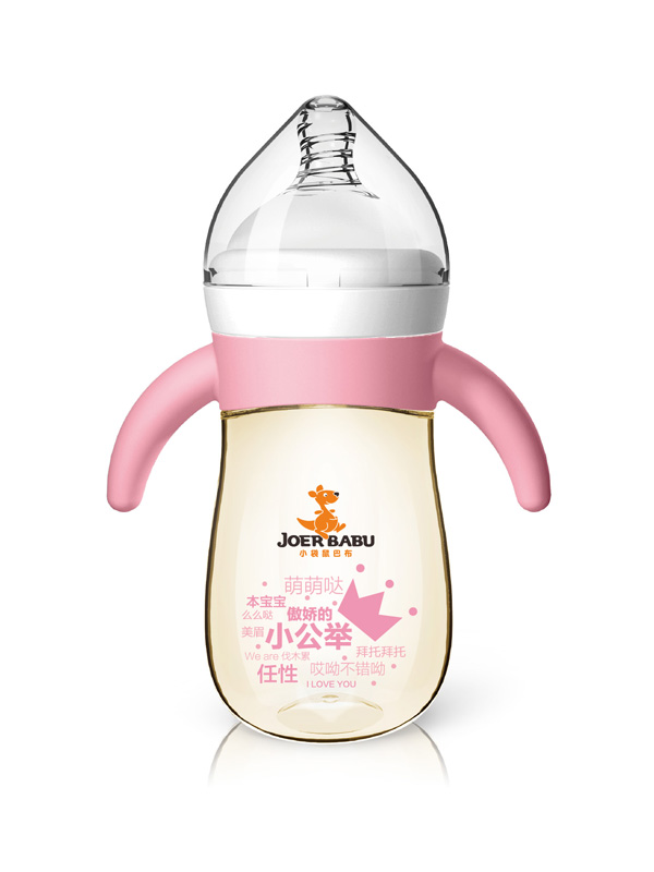 小袋鼠巴布硅膠手柄奶瓶BP-856-01