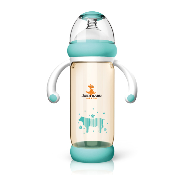 小袋鼠巴布防燙PPSU奶瓶BP-858藍色