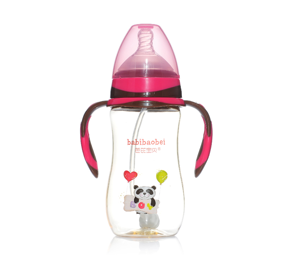 芭芘寶貝PPSU寬口徑奶瓶300ml紅色
