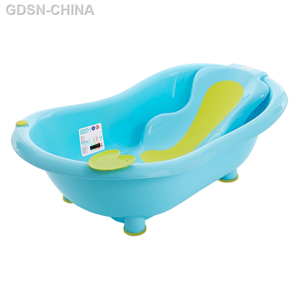 青蛙嘟迪測(cè)溫包膠躺板浴盆藍(lán)綠