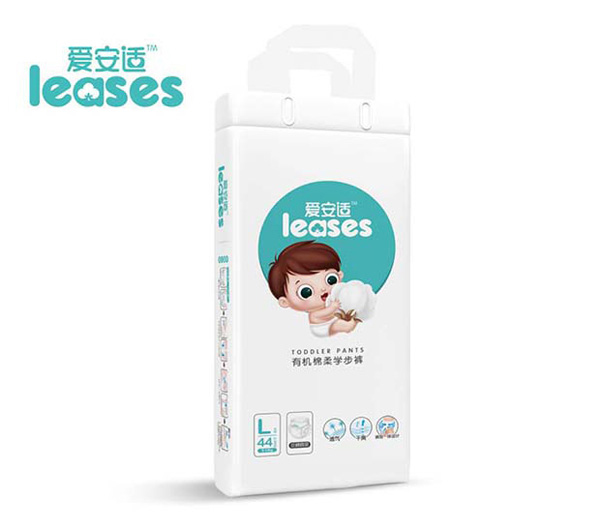 愛安適有機(jī)棉柔學(xué)步褲L