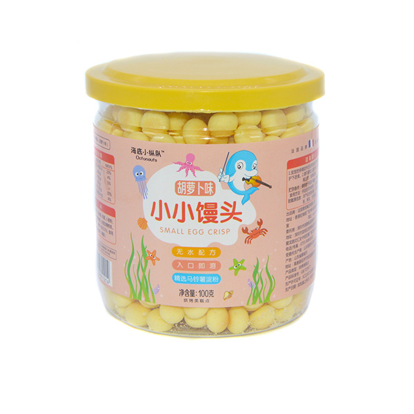 海底小縱隊(duì)小小饅頭胡蘿卜味包裝升級100g