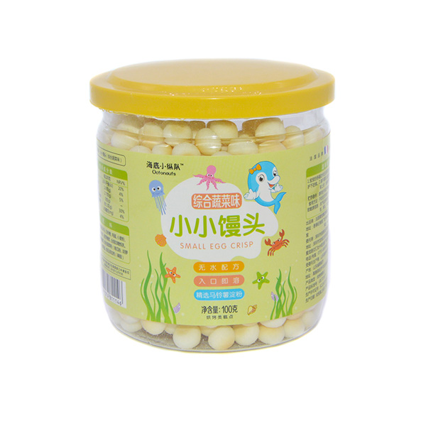 海底小縱隊(duì)小小饅頭綜合蔬菜味包裝升級100g