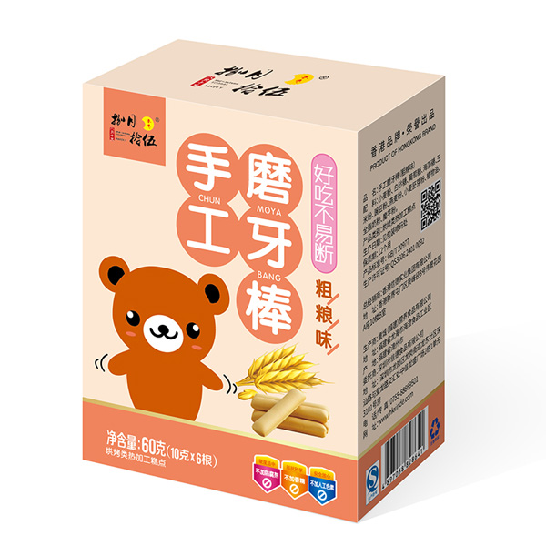 捌月拾伍裝手工磨牙棒粗糧味盒裝