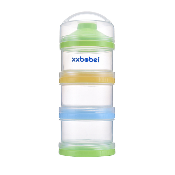 邦貝小象三層奶粉盒 綠色