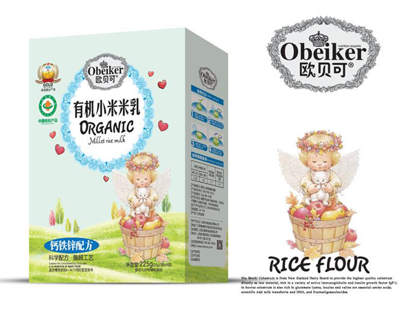 歐貝可有機(jī)小米米乳-鈣鐵鋅配方盒裝