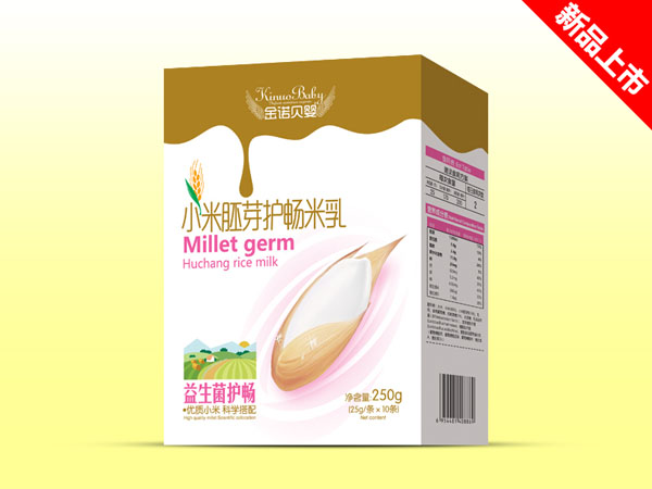 金諾貝嬰小米胚芽護(hù)暢米乳-益生菌護(hù)暢盒裝